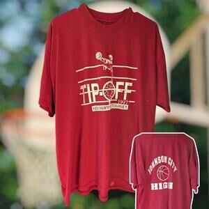 Vintage 1997 New Hartford Tourney Tip-Off Basketball Johnson City High Tee 2XL